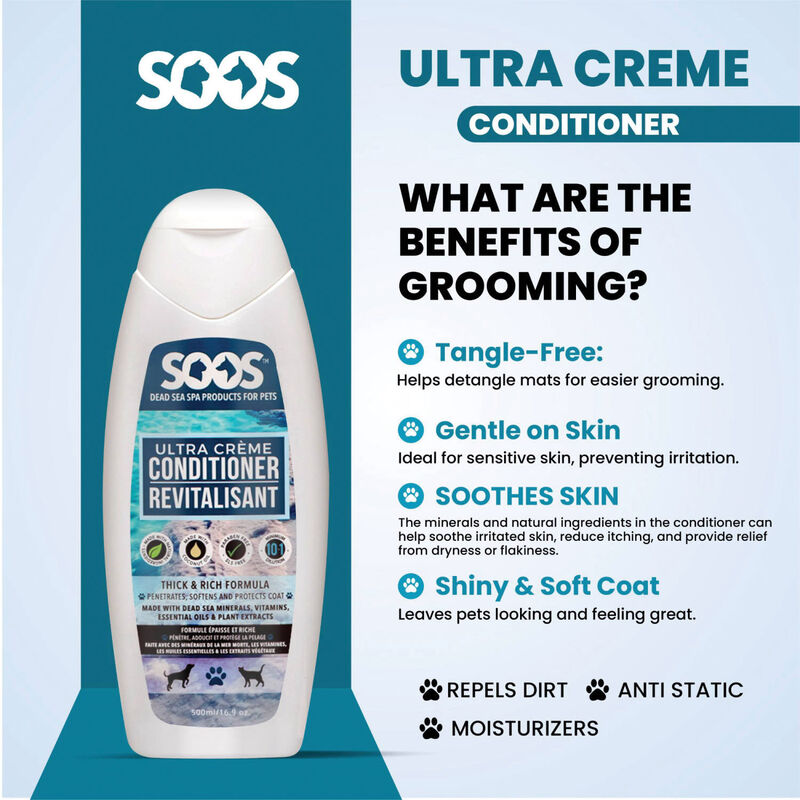 Soos Pets, Ultra Crème Pet Conditioner- 500ML image number null